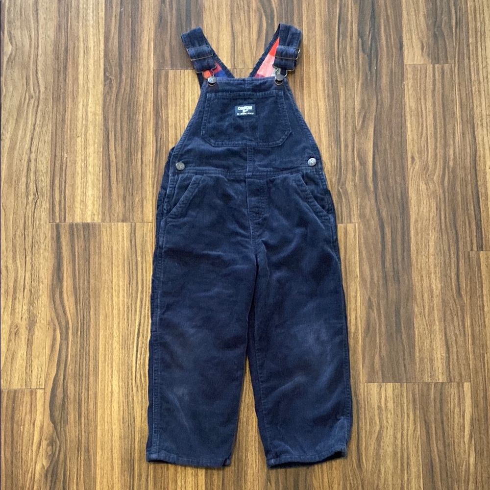 OshKoshB’Gosh 3T Navy Corduroy Overalls